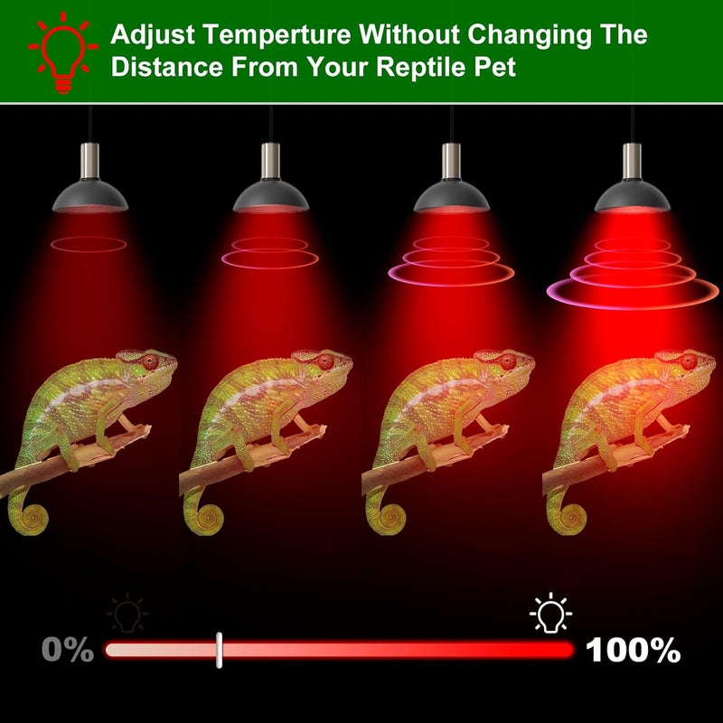 Jaenmsa Reptile Heat Lamp Bulbs 60W 120V, 2 Pcs UVA UVB G9 Infrared Night Heat Light Bulbs for Turtle,Leopard Gecko,Bearded Dragon, Snake,Lizard Mini Reptile Halogen Heating Bulb 2 Pin Dimmable - Image 4